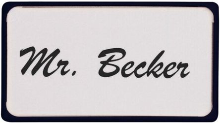 Hebel Namens-Schild, magnetisch, 8 x 4,5 cm, schwarz, 10 St./Ktn., 6518390
