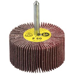 Klingspor Kleinschleifmop KM 615, Durchmesser x Höhe x Schaft mm: 80 x 40 x 6, Körnung: 60, VPE: 10