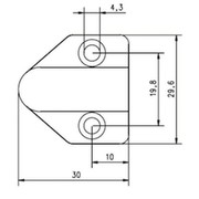 Assa Abloy effeff Kabelübergang 10318 30cm lang