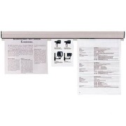 Franken Papierklemmschiene, 4 cm x 118 cm, Grau