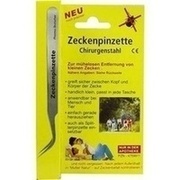 ZECKENPINZETTE CHIRURGENSTAHL 1 ST