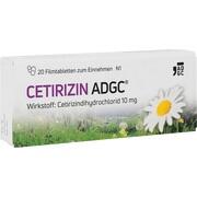 Zentiva CETIRIZIN ADGC FILMTABL 20 ST Zentiva CETIRIZIN ADGC FILMTABL 20 ST