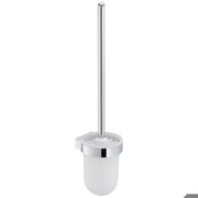 KEUCO Toilettenbürstengarnitur City.2 02764 Opak-Kunststoff-Einsatz verchromt 2764010100