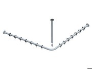 Keuco Plan - Brausevorhangstangen-Set 14937, 14937170900
