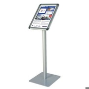 Franken Infodisplay DIN A4 hoch auf Stativ, Hhe 80 cm, Aluminium, BS0901