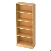 Hammerbacher Büroregal Serie SOLID 5OH (BxTxH) 80x40x200,4cm 6000/3 Ahorn