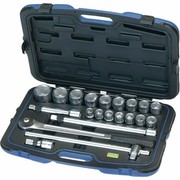 Heyco/Heytec 50810131080 Steckschlüsselgarnitur 3/4 Zoll 21-teilig im Kunststoffkoffer, Chrome