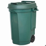Gartenmülltonne Fahrbarer Abfallbehälter 110 Liter grün 10633