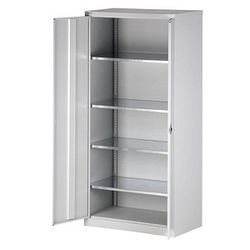 Aktenschrank Bisley-Light aus Stahl verzinkte Böden, 91,4 x 195 x 50cm, grau