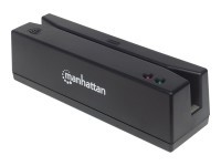 Magnetkartenleser USB, Drei Spuren Leser MANHATTAN ( Maße: 150 x 43 x 43 )