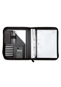 Alassio Konferenzmappe RICCIONE, DIN A4 36x28x5 cm, Lederimitat, schwarz, 30040
