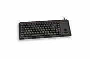 Cherry G84-4400 Slimline (US) (Amerikanisches Tastaturlayout; Trackball, Schwarz), G84-4400LUBEU-2