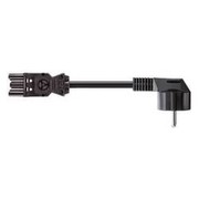 Bachmann Stromkabel - Netzstecker CEE 7/4 (SCHUKO) (M) - 3 m - Schwarz, 375.003