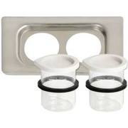 Zub_deckel mit 2 x 600 Ml Glas zu 824, C50122, Emag
