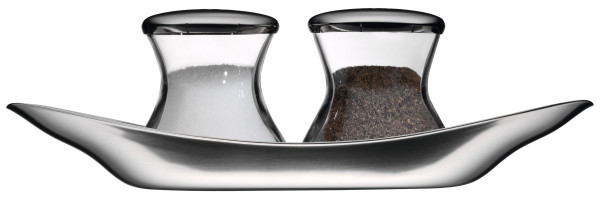 WMF Wagenfeld Salz- und Pfefferstreuer-Set, 3-tlg.