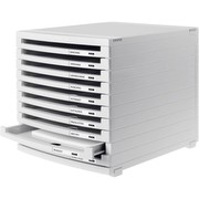 Schubladenbox Han 1510-0-11 Contur,A4, 10 Fächer offen, grau/grau