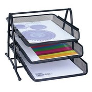 WEDO Briefablage Office, aus Drahtmetall, 3 Ablagen, schwarz, 65 801