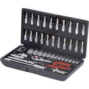 KS TOOLS 1/4" STECKSCHLÜSSEL-SATZ 46tlg HOCHGLANZ, 45-Zahn-Umschaltknarre KS TOOLS 1/4" STECKSCHLÜSSEL-SATZ 46tlg HOCHGLANZ, 45-Zahn-Umschaltknarre