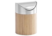 Zeller 25281 Tischabfalleimer, Bamboo / ø 12 x 17