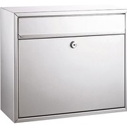 ALCO Briefkasten rostfreier Edelstahl silberfarben lackiert (BxHxT) 36x31x15cm 8601