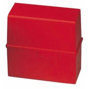 HAN Karteibox A5 quer Kunststoff rot