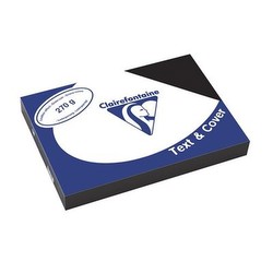 Clairefontaine Einbanddeckel "Text & Cover"/2710C schwarz Inh.100 Clairefontaine Einbanddeckel "Text & Cover"/2710C schwarz Inh.100