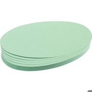 Franken Moderatorenkarten, oval, 19 x 11 cm, grün, 500 Stück, UMZ 1119 19