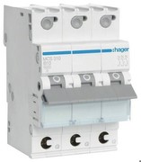 Hager Leitungsschutzschalter 3p. C-10A 6kA 3M QC MCS310