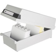 HAN Karteikasten für 1.300 Karteikarten/956-11 A6 quer lichtgrau Kunststoff