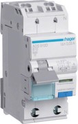 Hager FI/LS-Schalter 1P+N 6kA B10A 30mA 2TE QC ADS910D