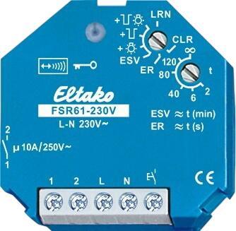 Eltako Funkaktor Stromstoß-Schaltrelais FSR61-230V (30100005) Eltako Funkaktor Stromstoß-Schaltrelais FSR61-230V (30100005)