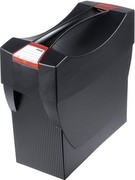 Hängemappenbox HAN 1901/13 Swing, 39,7x15,4x34,7cm, schwarz mit roten Clipsen, 670373
