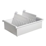 Han Karteitrog A5q f. 1300 Karten grau 228x320x96 Polysty.