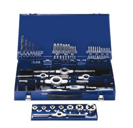 Eventus 10722 Gewindeschneisortiment STM 15S Handgewindebohrersatz M3-M12 mit Scheideisen M3-M12&
