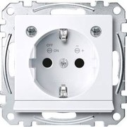 SCHUKO-Steckdose aws/gl MEG2304-0325 - Merten