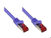 Patchkabel Cat. 6 S/FTP / PiMF violett RJ45 Stecker auf RJ45 Stecker 15m