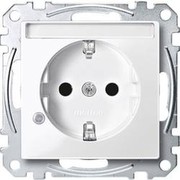 Merten SCHUKO-Steckdose Kontrol Schriftf polarw MEG2303-0319