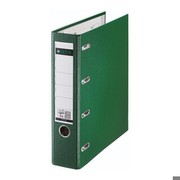 Doppelordner Leitz 1012/0055 Plastik mit 2 Mechaniken, A4, 75mm breit, Füllhöhe 56mm, grün, 10232
