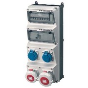Mennekes 940014 AMAXX Steckdosen-Kombi 2xCEE,2xSchuko,1xFI,4xFI 940014