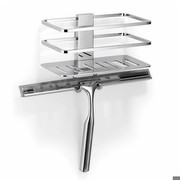 Giese Piano 30762-02 Duschkorb mit Haken und Wischer
