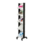 PAPERFLOW Mobile Prospektständer grau 35 x 38,5 x 167,5 cm 11340078