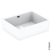 Keramag Spülstein Satellit 361360, 60x50cm x20cm weiß(alpin) mit Überlauf 361360000