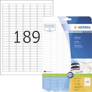 HERMA Etiketten SuperPrint Laser/Kopier 25,4x10mm weiß VE=4725 Stück
