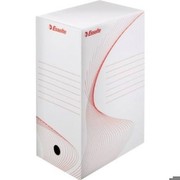 Archivbox Esselte 128602 A4, extra breit,weiß, aus Pappe, Füllhöhe 150mm, 50Stück