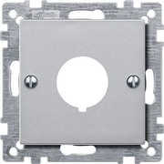 Merten 393960 Zentralplatte für Befehlsgeräte, aluminium