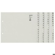 Leitz 13040085 Registerserie A-Z, A4, Papier, für 4 Ordner
