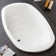 Hoesch Largo Ovale Badewanne L: 200 B: 100 H: 48 cm weiß, 3695.010