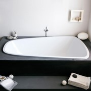 Hoesch SingleBath Duo Badewanne, Überlauf links, L: 176,6 B: 114,1 H: 44 cm weiß, 3688.010