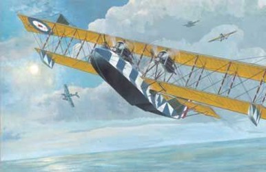 Roden 014 - Felixstowe F.2A Flugboot, 225 Teile