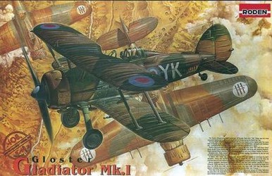 Roden 408 - Gloster Gladiator Mk.1, 95 Teile